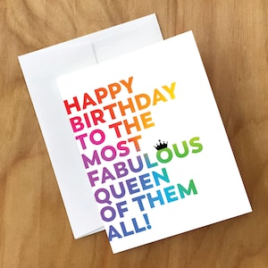 Tarjeta de felicitación de cumpleaños para gays (BDAY1CRD)