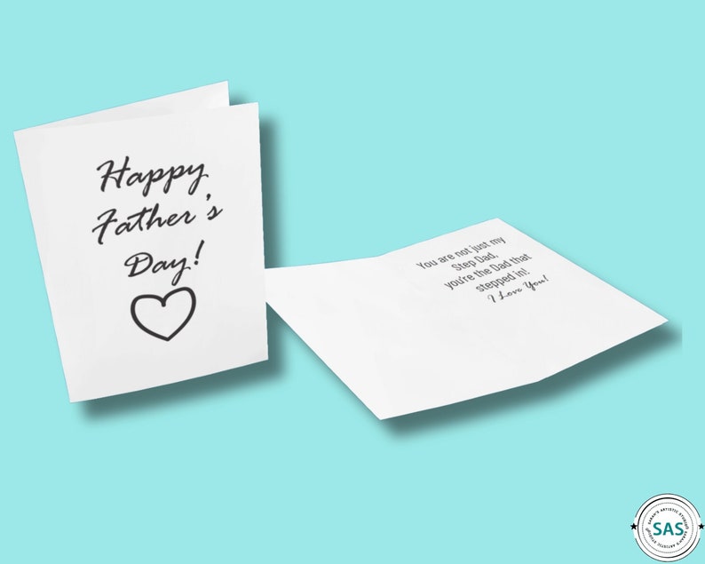 Fathers Day Card, Step Dad Fathers Day Card, Bonus Dad Card, Fathers ...