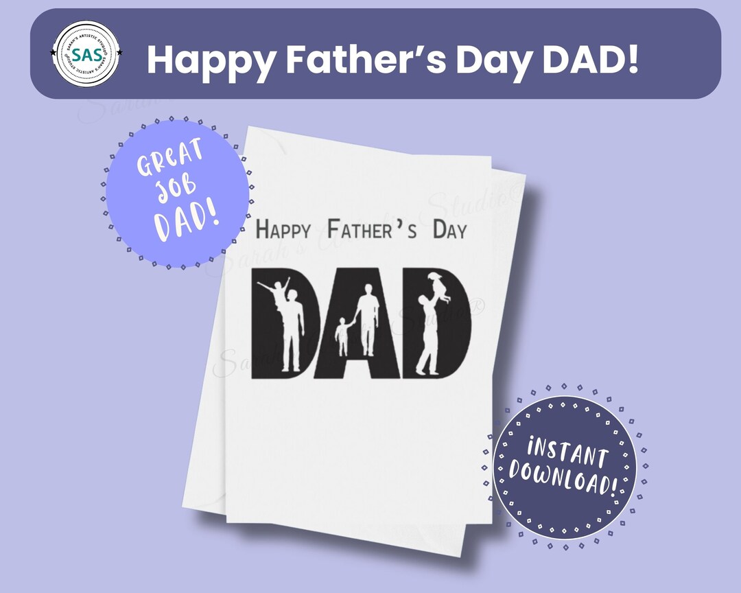 Fathers Day Card, Step Dad Fathers Day Card, Bonus Dad Card, Fathers ...