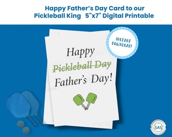 Fathers Day Card, Pickleball Card, Father's Day Card, Printable Fathers Day Card, Pickleball, Father's Day Card Printable, Card from Wife