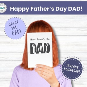 Carte imprimable pour la fête des pères, impression et découpe Vous êtes la meilleure carte de voeux pour votre papa spécial avec une enveloppe téléchargeable en prime