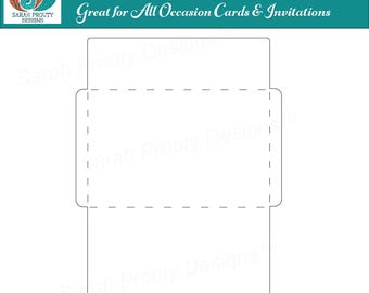 Envelope svg for gift cards, milestone cards, cricut cut file, printable template for silhouette, svg png pdf dxf psd, wedding, birthday