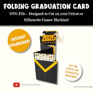 Graduation Gift Card Holder, DIY Graduation Card, Cap and Gown svg, Graduation SVG, Graduation Cut File, Cricut Project, DIY Grad Card, Grad