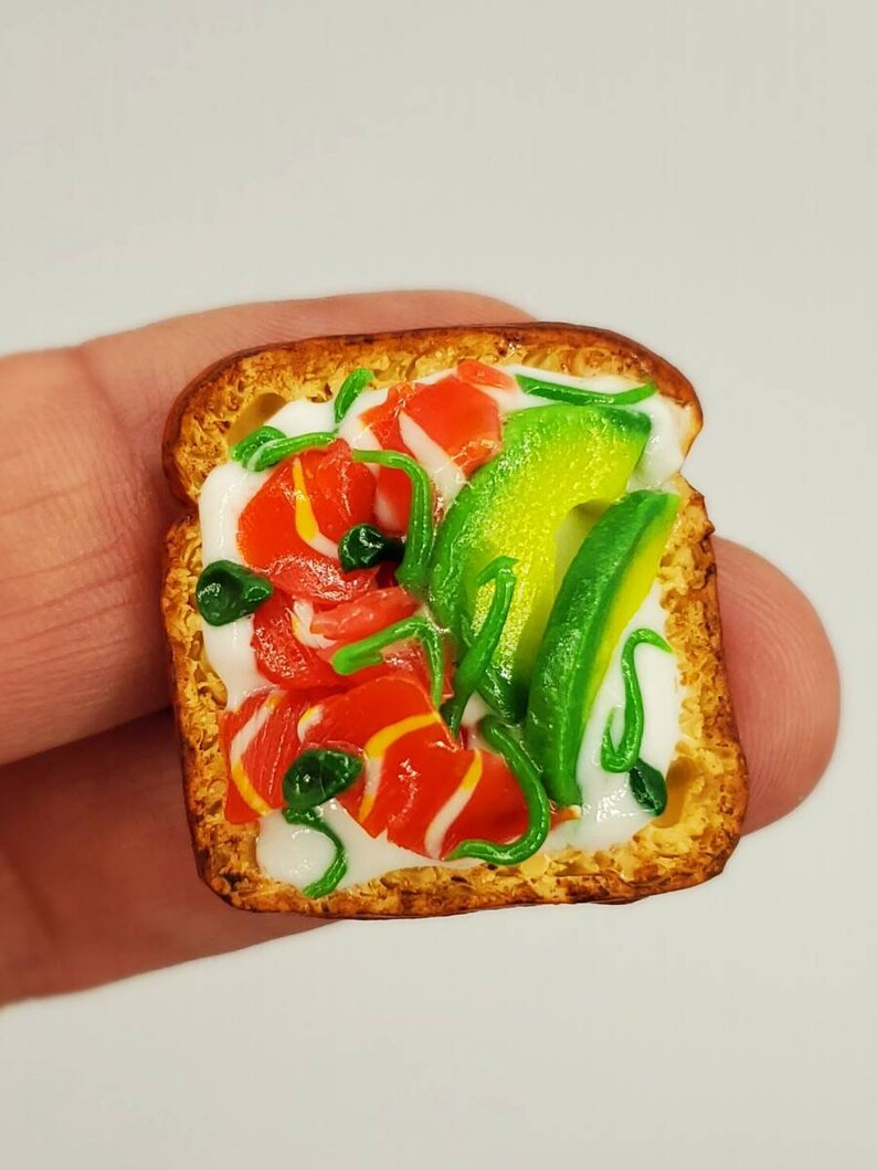 Imitatiom Toast Miniature Toast Refrigerator Etsy