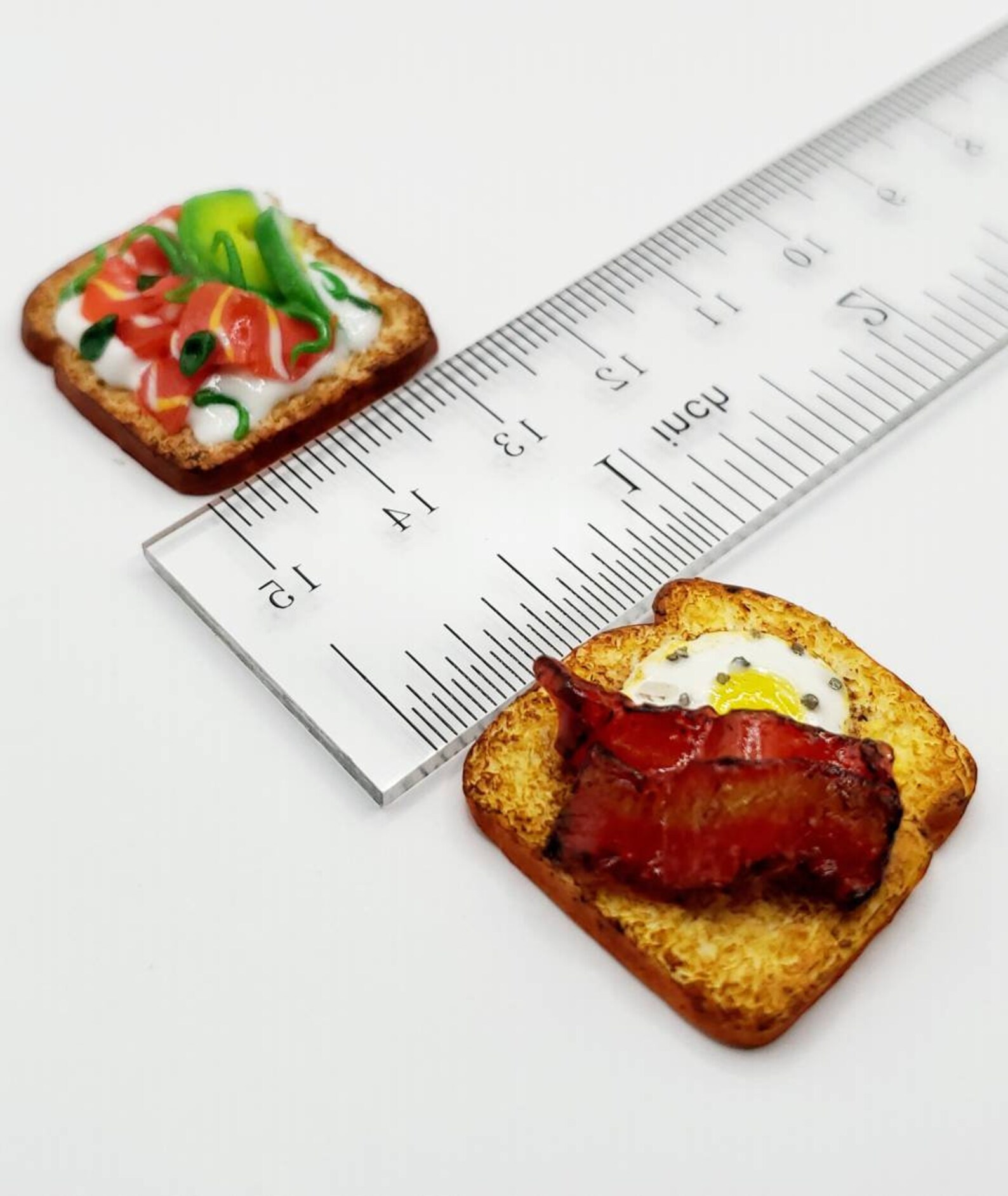 Imitatiom Toast Miniature Toast Refrigerator Etsy