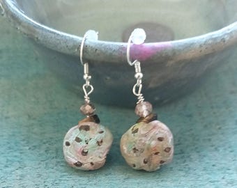 Robin- Polymerclay  Beaded earrings