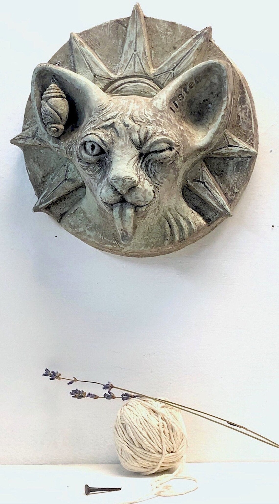 Handmade animal tiles representing the three Fates in Greek Etsy