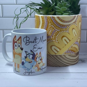 Personalised Bluey Best Mum Mug