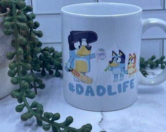 Bluey DadLife Cricket Mug