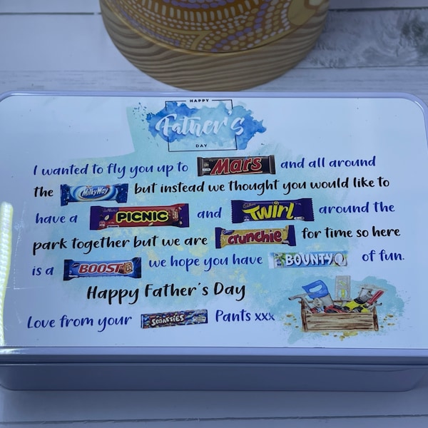 Fathers Day Chocolate Board Etsy Australia