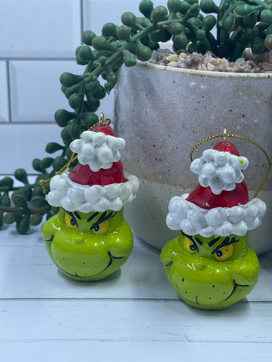 Grinch Tree Ornaments - Etsy
