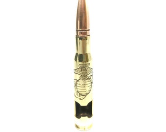 Bottle opener, Real Bullet bottle opener, metal engraved Customised Genuine 50 Caliber bullet bottle opener, ideal Military gift for him