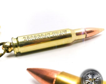 308 Bullet Key ring, 7.62mm Bullet Keyring Customised with personal engraving Man gift fathers day gift