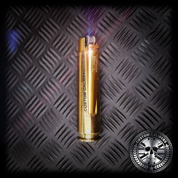 Bullet Lighter Made From A Real Fired 50 Cal Brass Bullet Etsy