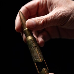 Engraved .50 Caliber Bullet Bottle Opener, Military Gift image 12