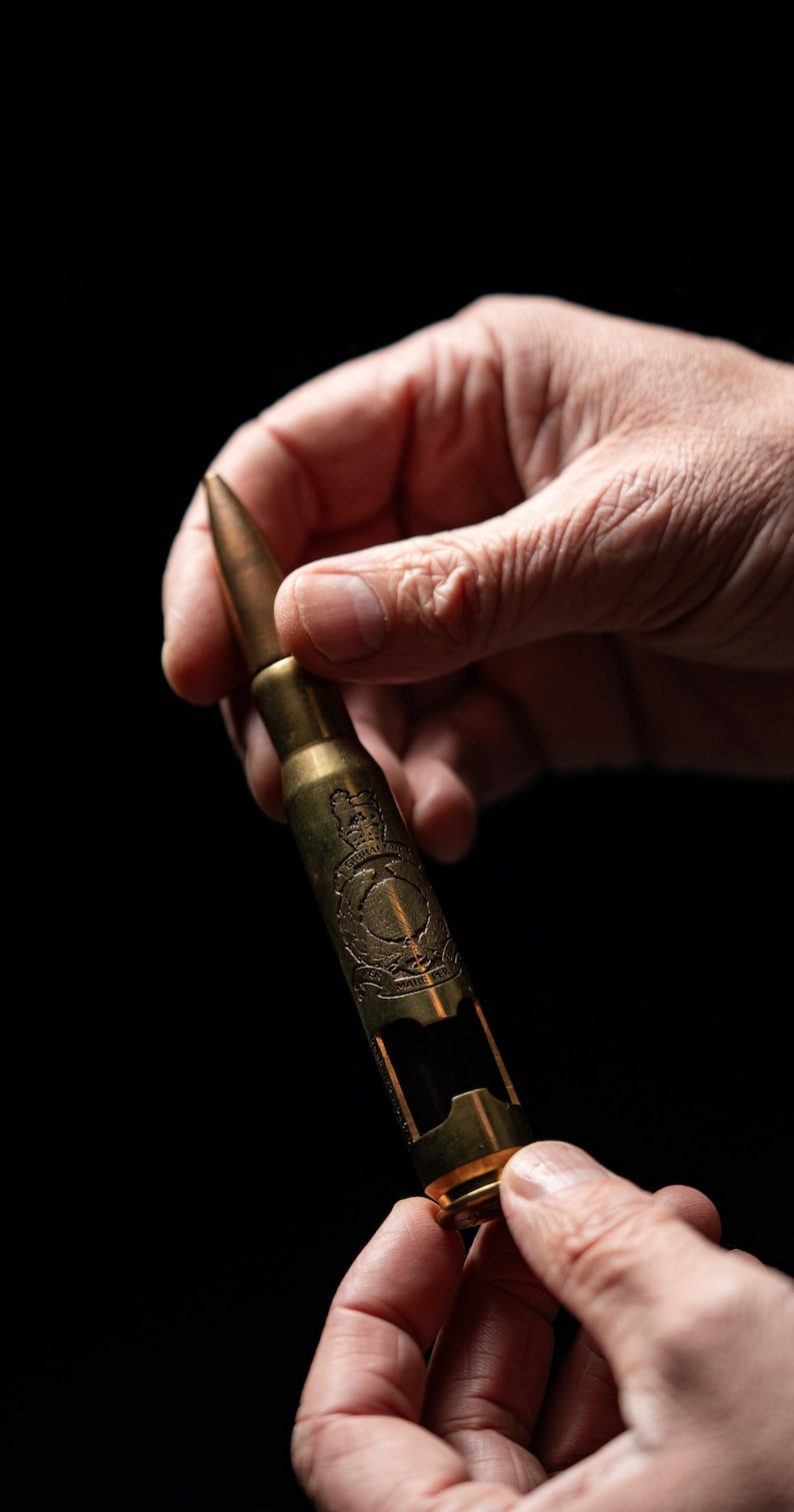 Engraved .50 Caliber Bullet Bottle Opener, Military Gift image 12
