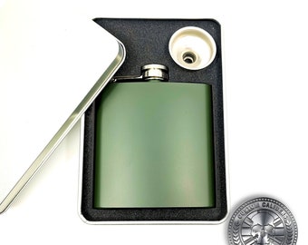 Personalised Laser-Engraved Stainless Steel Hip Flask, Groomsmen Gift