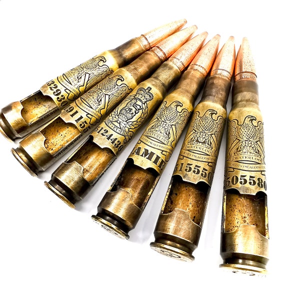 Engraved 50 Cal Bullet Groomsmen Bottle Openers Set of 5 - Home Wet Bar