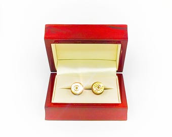 Fathers day gift Bullet Cuff links, 7.62 Bullet Cufflinks, Hand crafted Military gift idea. Complete with luxury wood gift box.