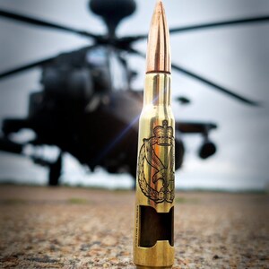 Engraved .50 Caliber Bullet Bottle Opener, Military Gift image 9