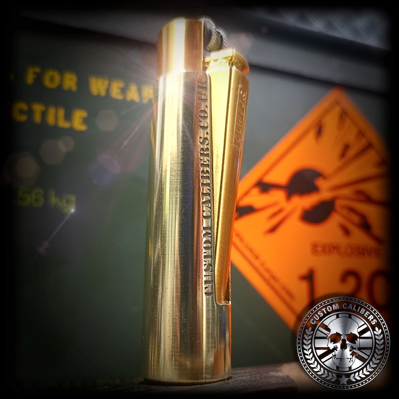 Bullet Lighter Made From a Real Fired .50 Cal Brass Bullet Etsy