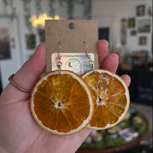 Orange Slice Earrings
