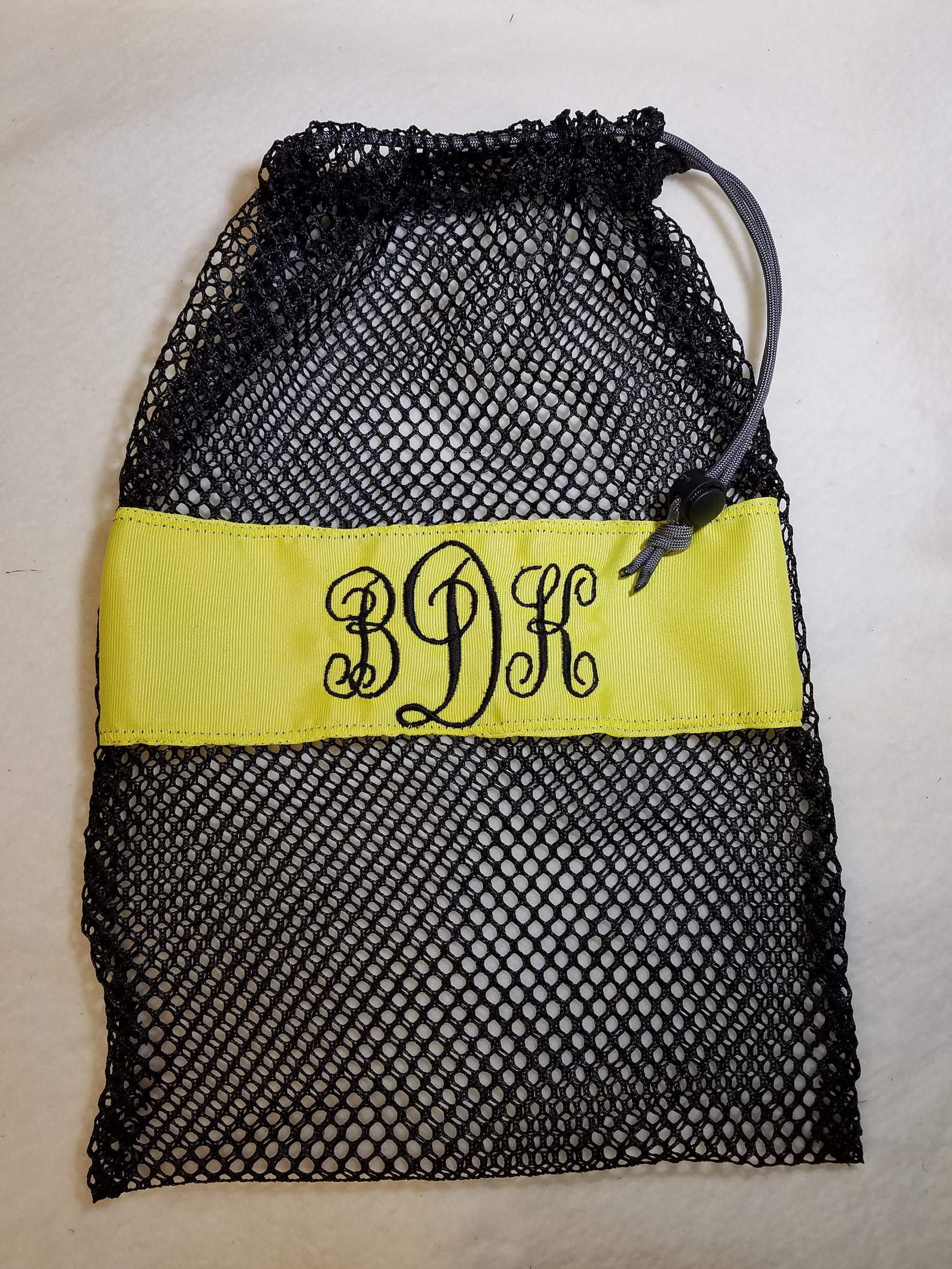 mesh drawstring black large ballet jazz tap pointe shoe glove ditty bag; free shipping within usa; dance team cheer softball gif