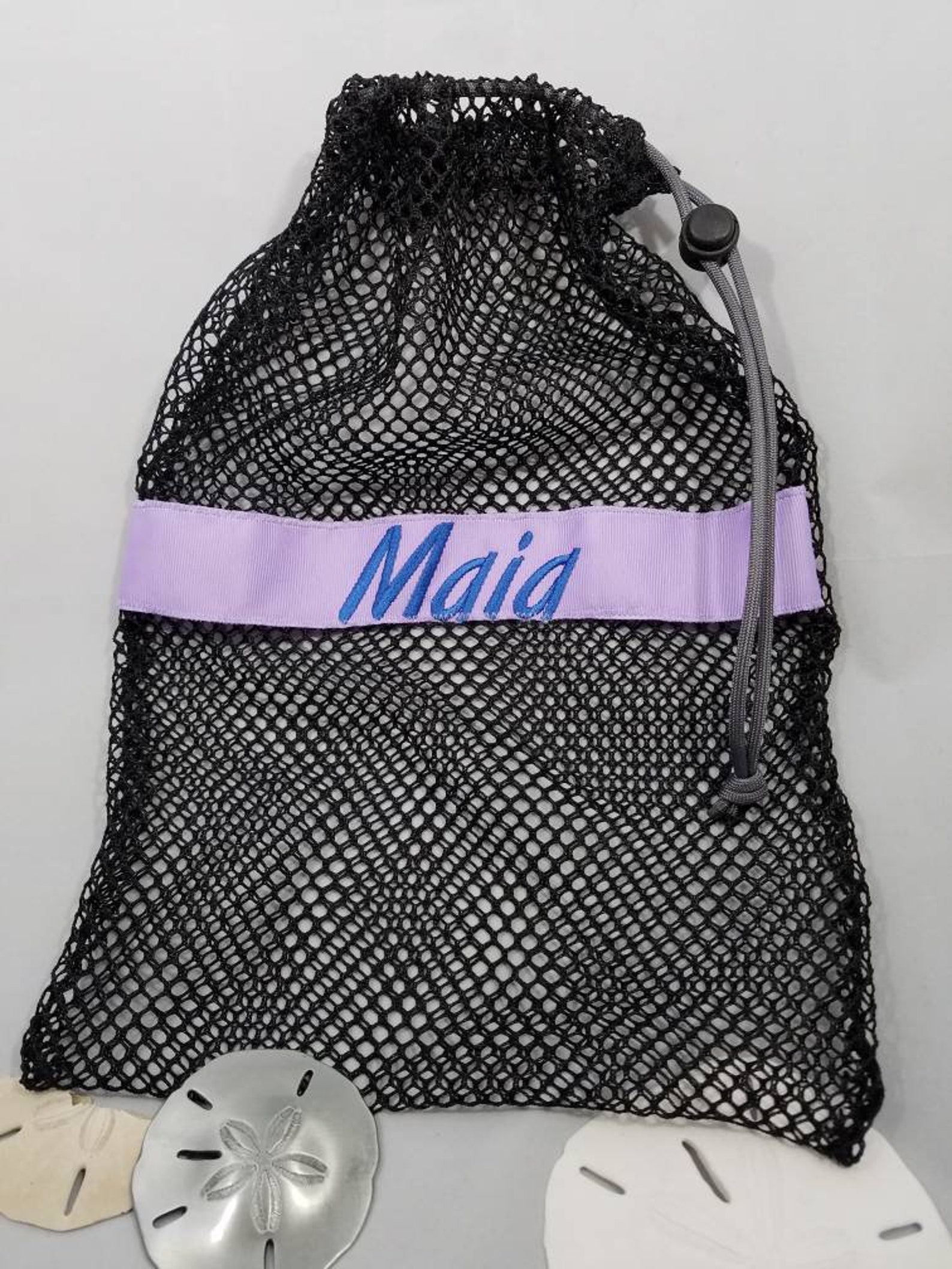 mesh drawstring black large ballet jazz tap pointe shoe glove ditty bag; free shipping within usa; dance team cheer softball gif