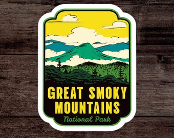 Great Smoky Mountains National Park - Vinyl Sticker