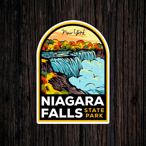 thumbnail image 2 of Niagara Falls State Park Patch – Iron-on Applique – Nature Badge – Made In USA 2 of 4
