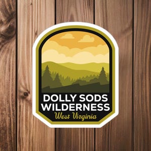 Dolly Sods Wilderness West Virginia - Vinyl Sticker