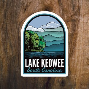 Lake Keowee South Carolina - Vinyl Sticker