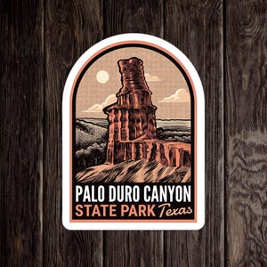 Palo Duro Canyon State Park TX - Vinyl Sticker