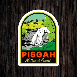 Pisgah National Forest North Carolina - Vinyl Sticker