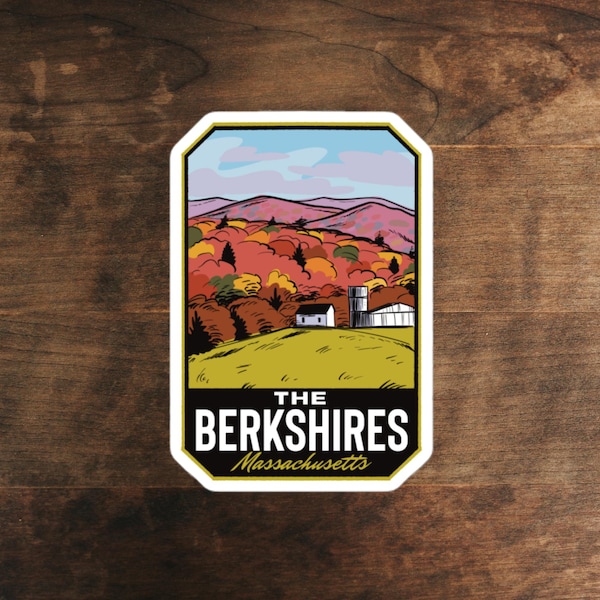 The Berkshires Massachusetts - Vinyl Sticker