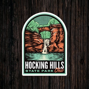 Hocking Hills State Park Ohio Vintage Sticker