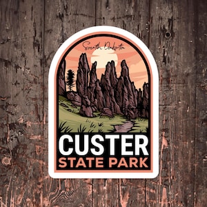Custer State Park South Dakota - Vinyl Sticker
