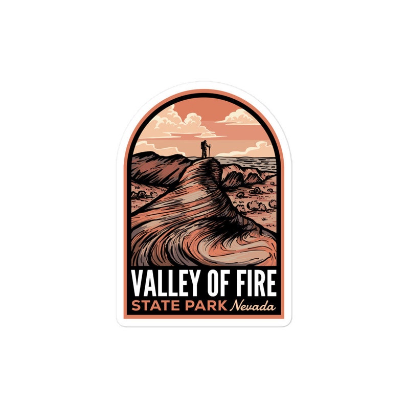 Valley of Fire State Park NV Vinyl Decal Stickers Etsy