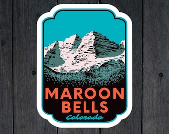 Maroon Bells Colorado - Vinyl Sticker