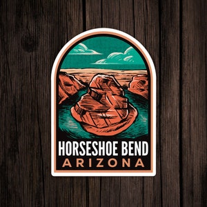 Horseshoe Bend Arizona Vintage Sticker
