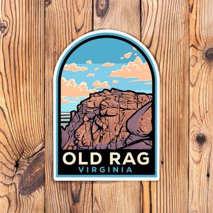 Old Rag Mountain Virginia Stickers