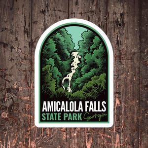 Amicalola Falls State Park Georgia - Vinyl Sticker