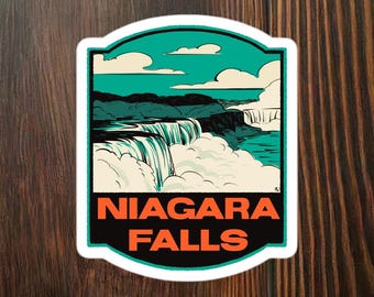 Niagara Falls New York Retro - Vinyl Sticker