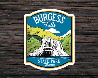 Burgess Falls State Park TN - Vinyl Sticker