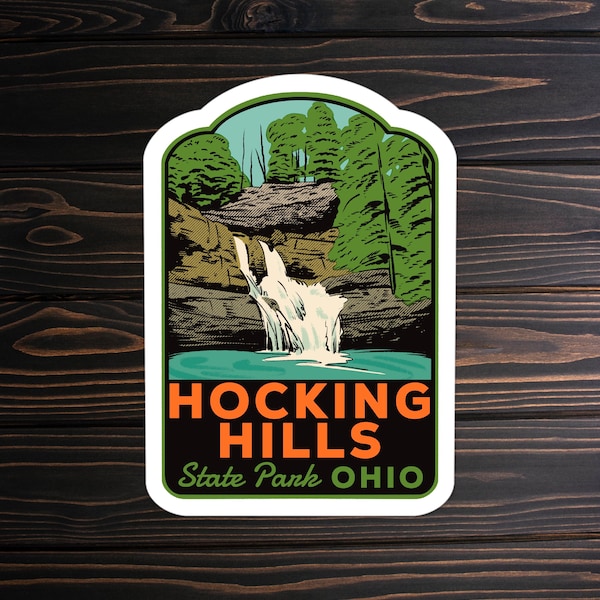Hocking Hills State Park Ohio - Vinyl Sticker