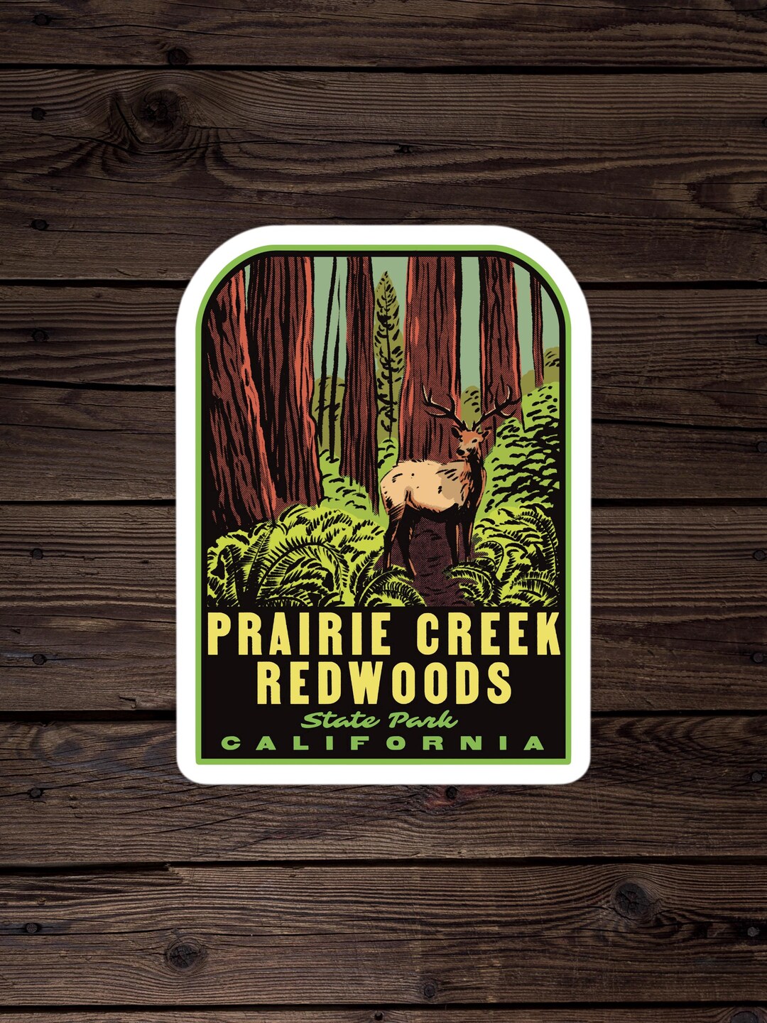 Prairie Creek Redwoods State Park California - Vinyl Sticker - Etsy