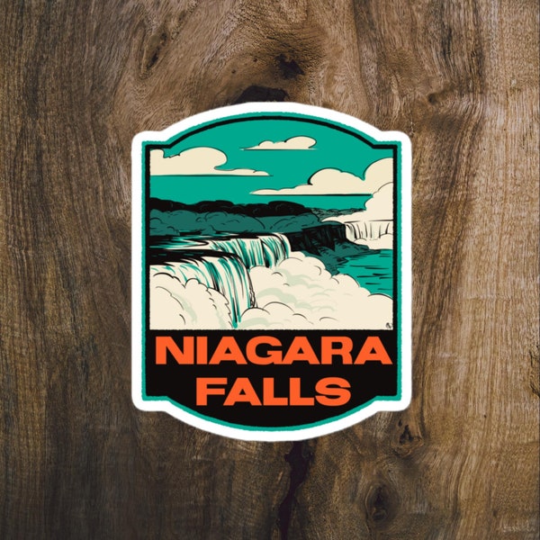 Niagara Falls New York Retro - Autocollant en vinyle