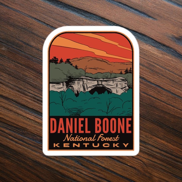 Daniel Boone National Forest Kentucky - Vinyl Sticker