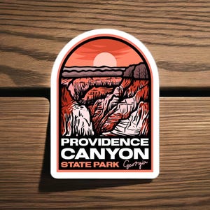 Providence Canyon State Park Georgia - Vinyl Sticker