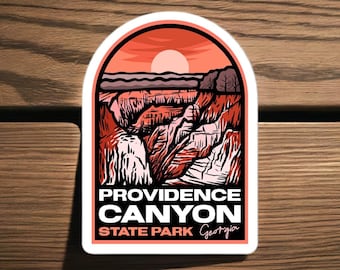 Providence Canyon State Park Georgia - Vinyl Sticker